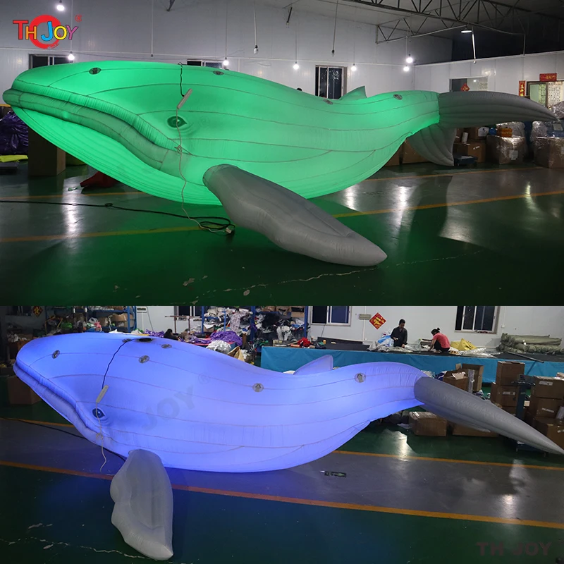 5m Long Giant inflatable whale model Ocean Park Aquarium nightclub party atmosphere decoration props