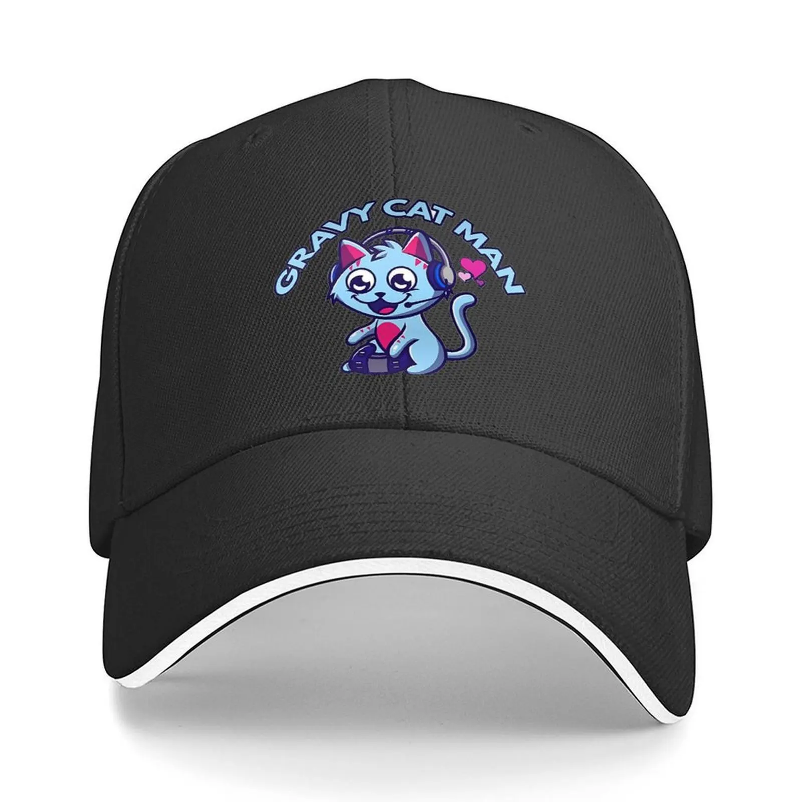 

Gravycatman Baseball Cap sailor cap for men Sunscreen Cosplay Rave Trucker Hats For Men Women's