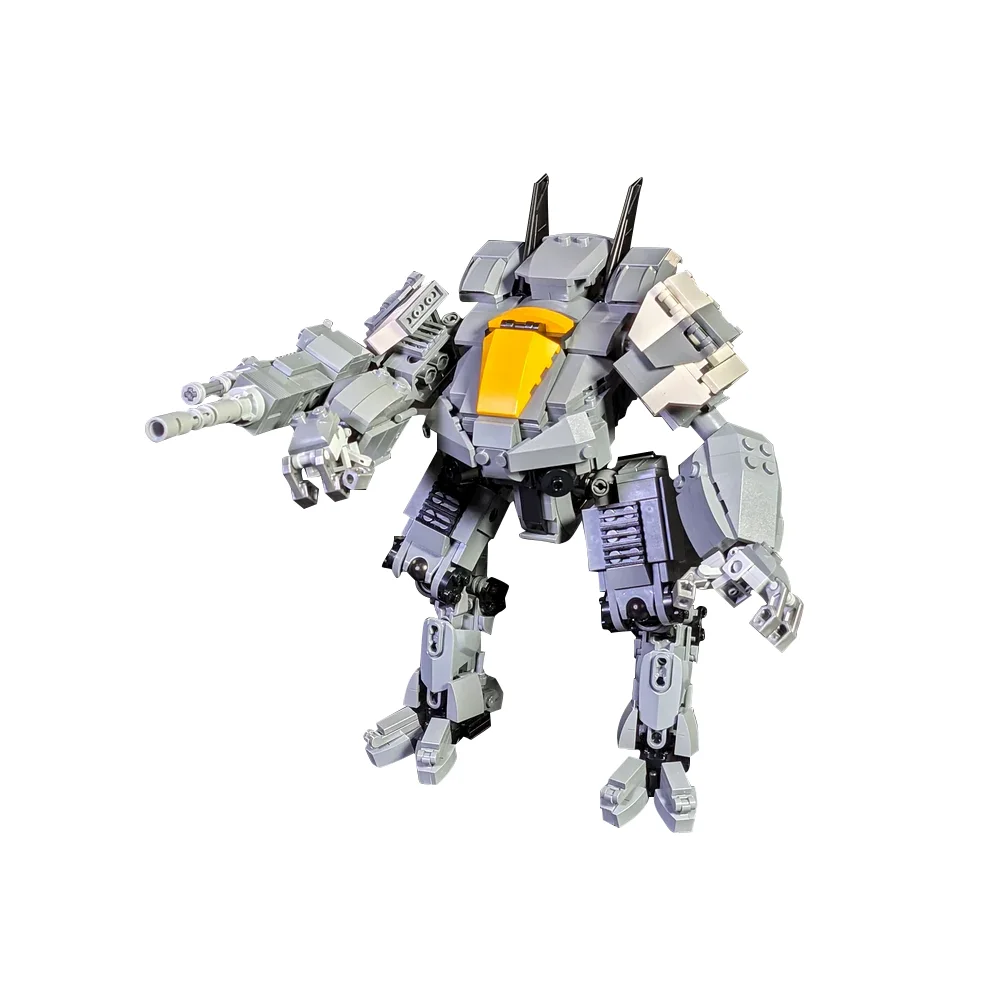MOC Cyclops Robot Bricks War Space Cyclops Robot Minifig Scale Building Blocks Model Assembly Toys Kids DIY Birthday Gifts