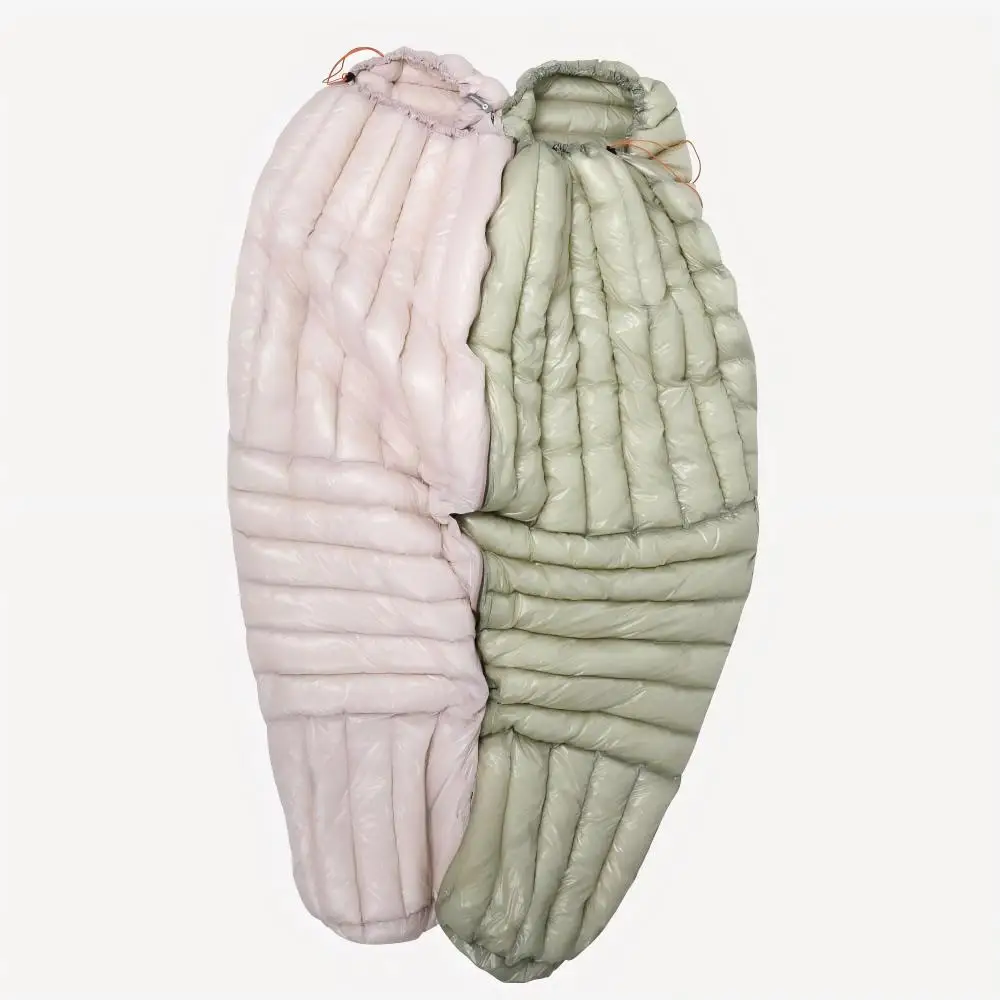

！@Lightweight Mummy Style Nylon Cold Weather Down Sleeping Bag for Outdoor Camping Hiking & Backpacking