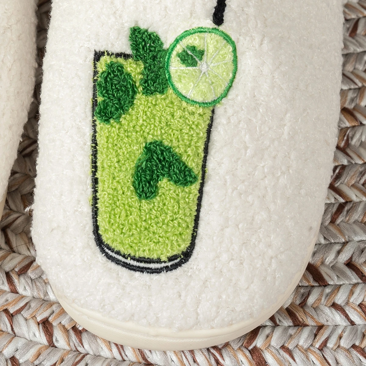 Bedroom Leisure Women's Slippers Royal Mojito Pattern Comfy Warm Bachelorette Party Fuzzy Home Shoes Mom Daughter Winter Gift image 6