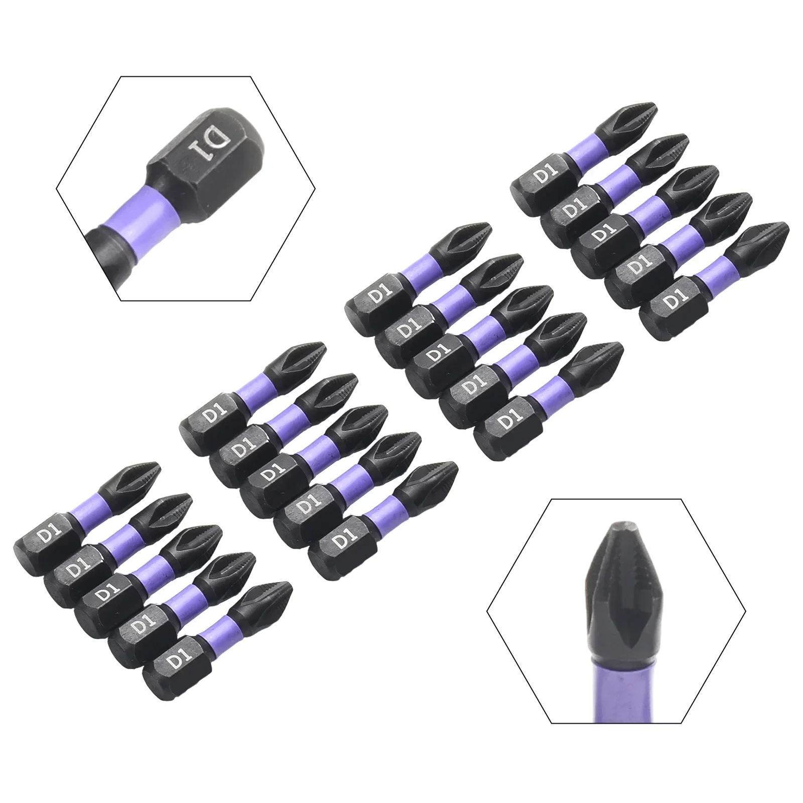 

High Quality 10pcs Anti Slip And Resistant PH2 Magnetic Screwdriver Bit Cross Screwdriver Head Set Maintenance Tools Set