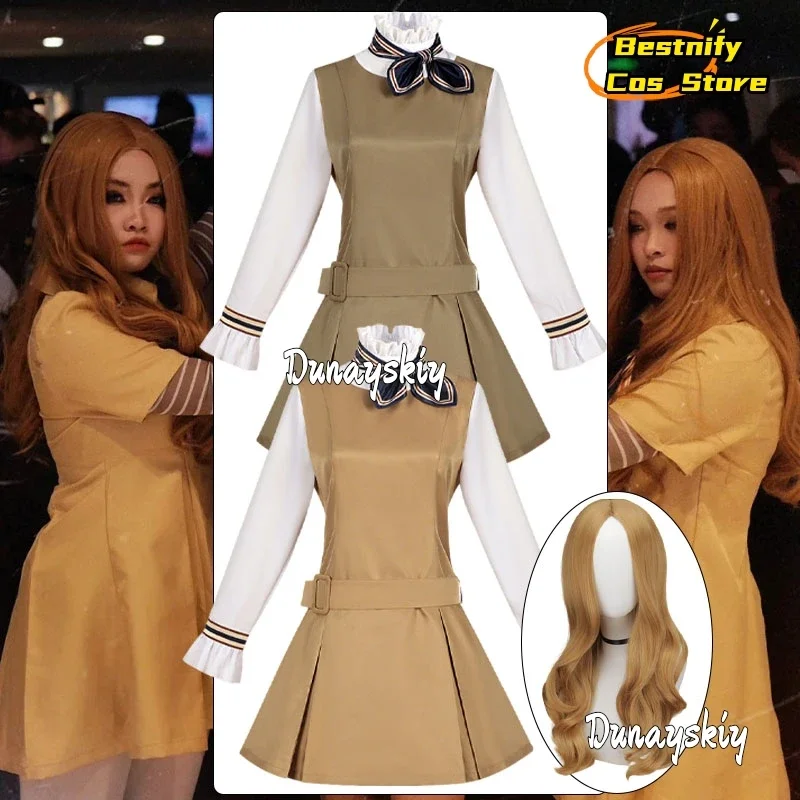 CosplayMegan cosplay 2.0 Costumes Yellow Lolita Clothes French Maid Dresses Halloween Party Disguise for Adult Women Role-play S