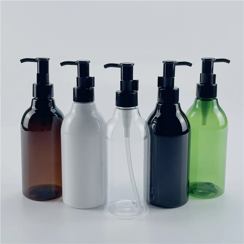 

BEAUTY MISSION 300ML X 20 Empty Makeup Remover Container Cleansing Oil Pressure Pump Bottle Skin Care Oil Plastic Packing Bottle