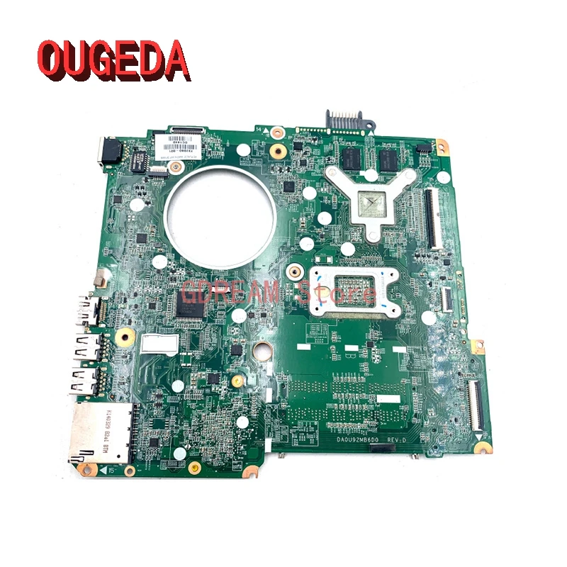 OUGEDA 737138-501 737138-001 737138-601 DA0U92MB6D0 Laptop Motherboard for HP 15-N Series HD8670M GPU A10-4655M CPU main board