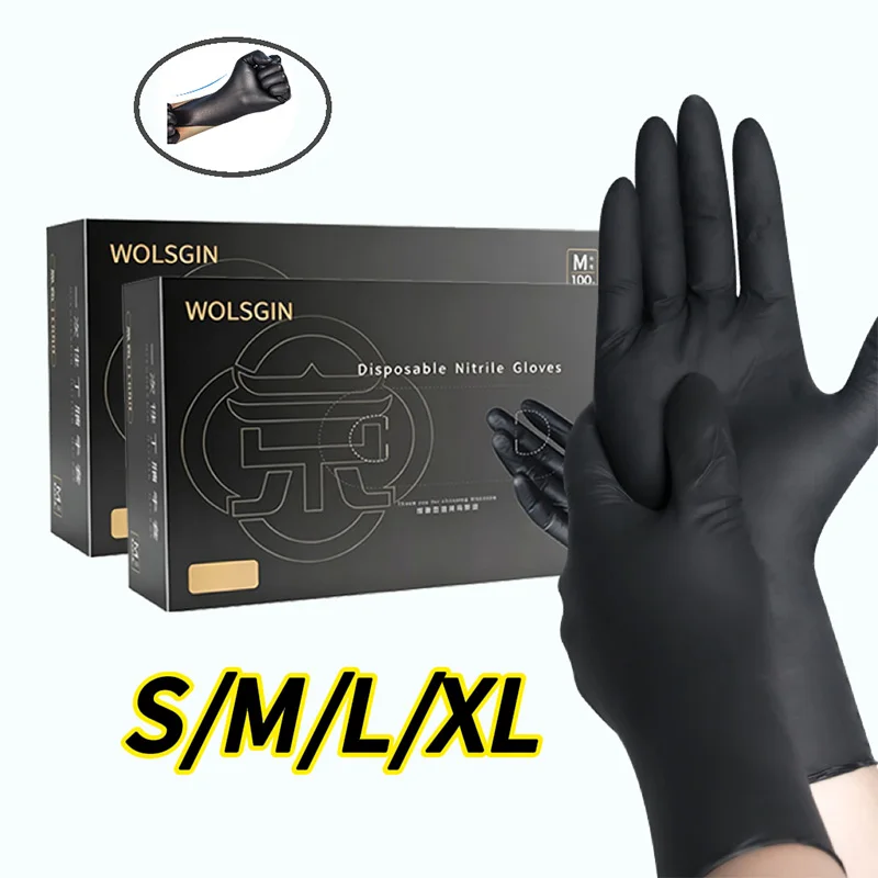Kitchen food safety nitrile gloves, as comfortable as bare hands, durable, wear-resistant, perfect for washing dishes and cook