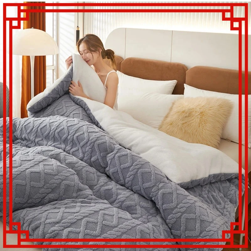 

Теплое пододеяльник двойного назначения, одеяло из искусственного кашемира, теплое зимнее одеяло, мягкое уютное флисовое пододеяльник, плюшевые одеяла для кроватей