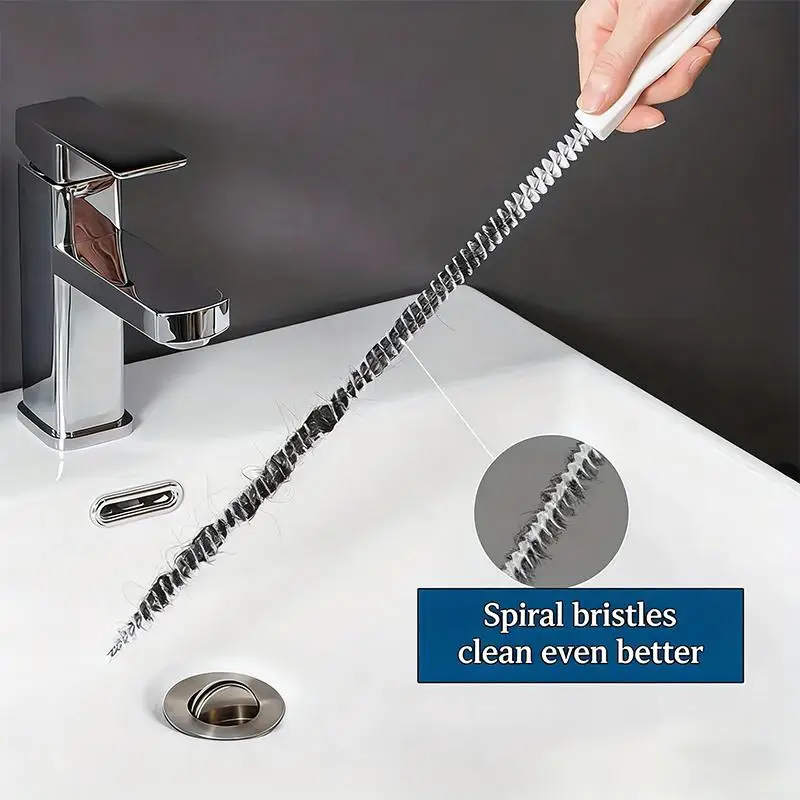 Drain Snake Hair Clog Removal Tool Handy Unclogger for Kitchen Bathroom Shower Water Pipe Easy Cleaning Solution