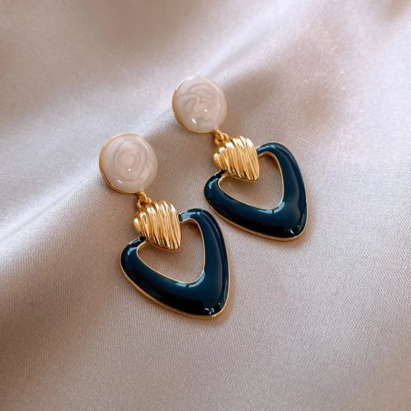 2022  Advanced Love  Exaggerated Geometric Acrylic Round Earrings Earrings For Women  Earring Daily Birthday Party Jewelry Gifts