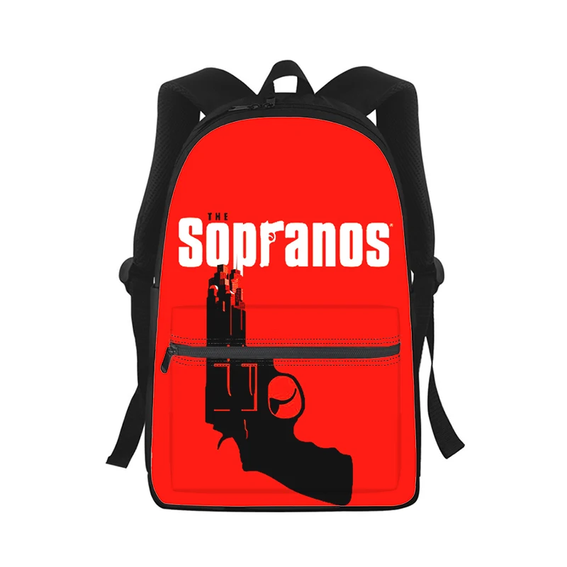 The Sopranos Tony Männer Frauen Rucksack 3D-Druck Mode Student Schultasche Laptop Rucksack Kinder Reise Umhängetasche