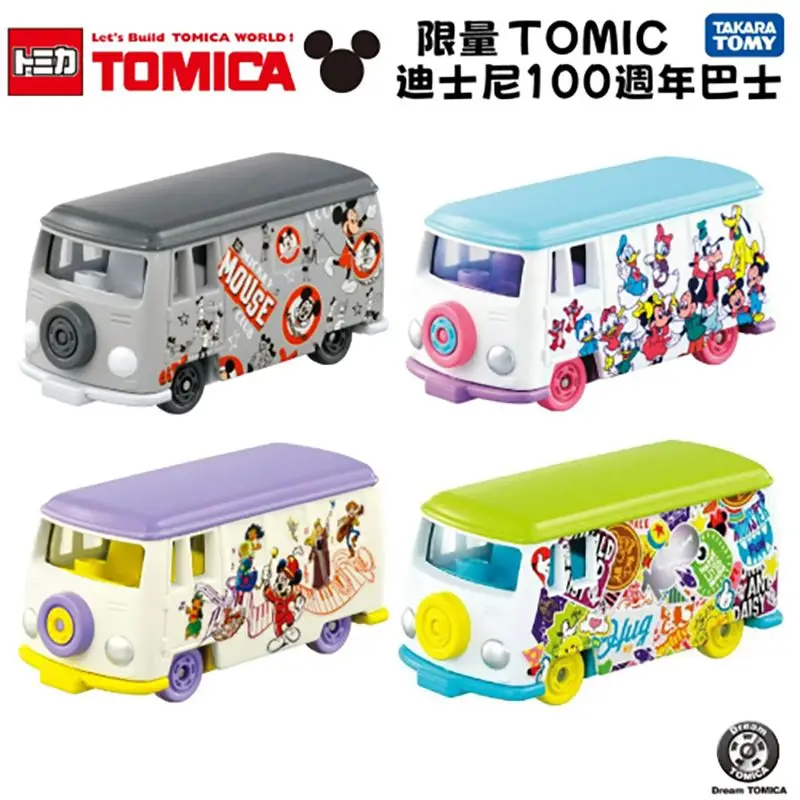 تاكارا تومي توميكا سبيكة ديزني 100th الذكرى طبعة محدودة حافلة سيارة لعبة مجسمة جمع توميكا دريم #2
