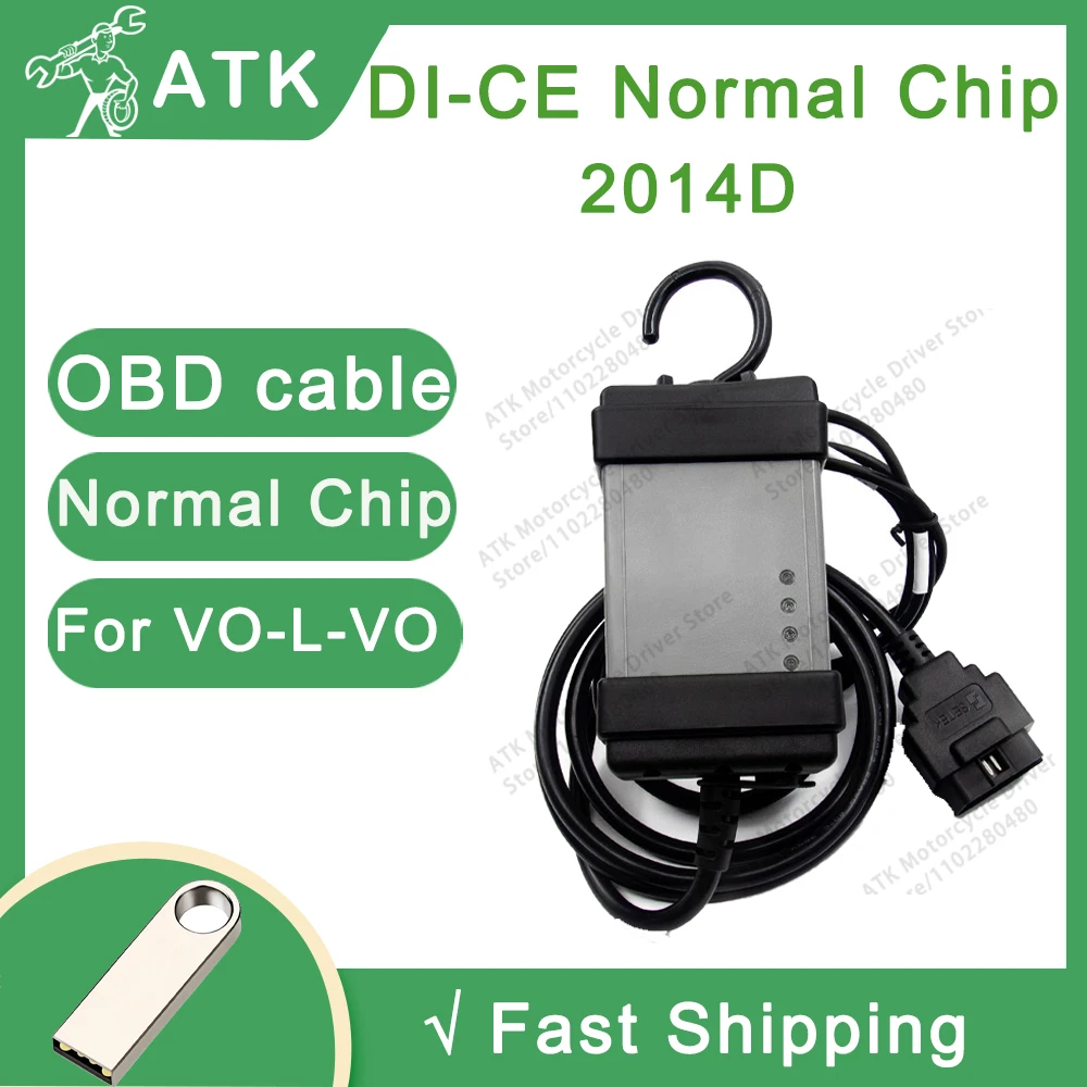 DI-CE 2014D Communication diagnostic equipment tool compatible OBD cable Engine with mounting and equipment maintenance tools