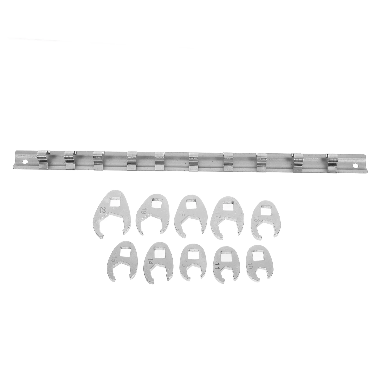 

1Set Drive Metric Crowfoot Wrench Open-End Dual Function Flare Nut Tool Compact Portable Mechanics Wrench Device