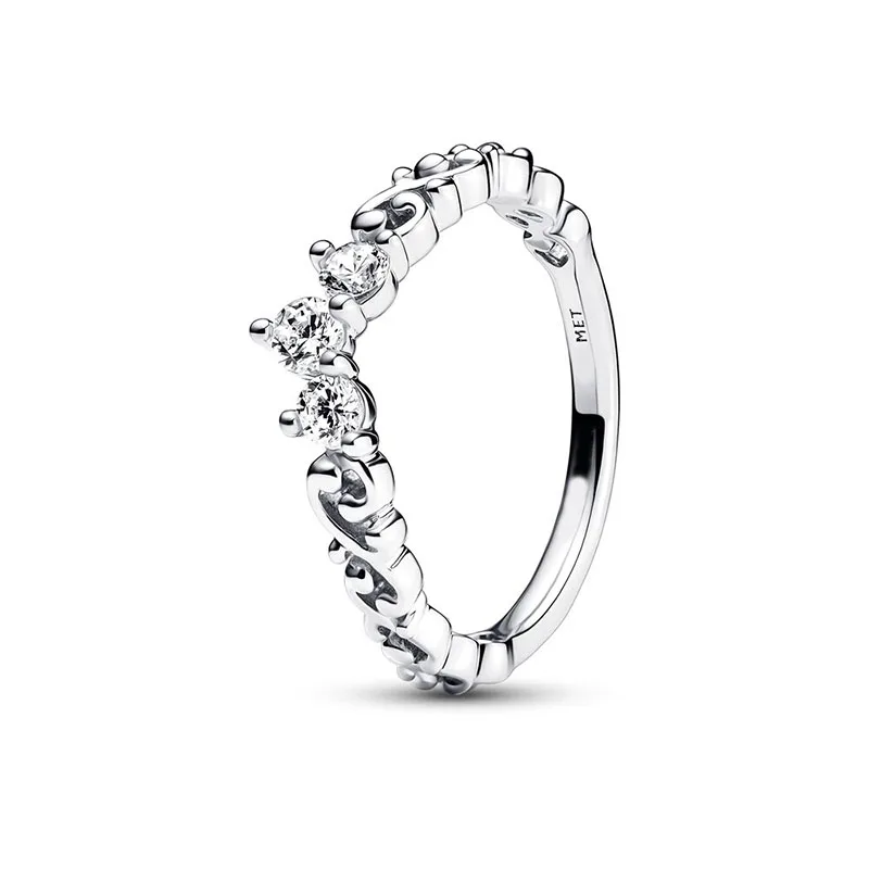 Bague en argent regardé 925 pour femme, bijoux à bricoler soi-même, bague coeur Wishbone, cadeau de mariage, Rotterdam, princesse, Europe