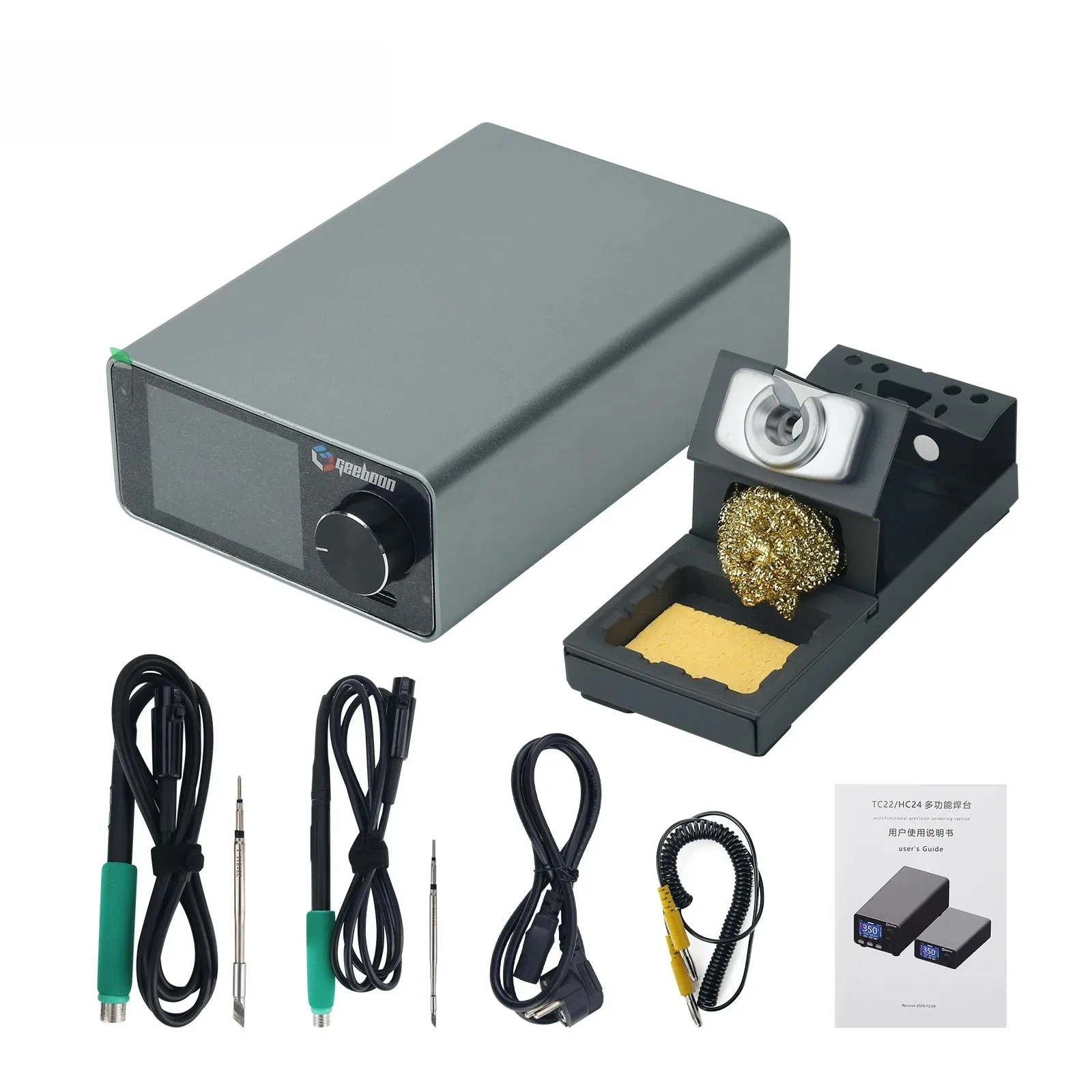 

Комплект паяльной станции GEEBOON TC22 240 Вт с ручками T245 T210 + жала для паяльника C245 C210