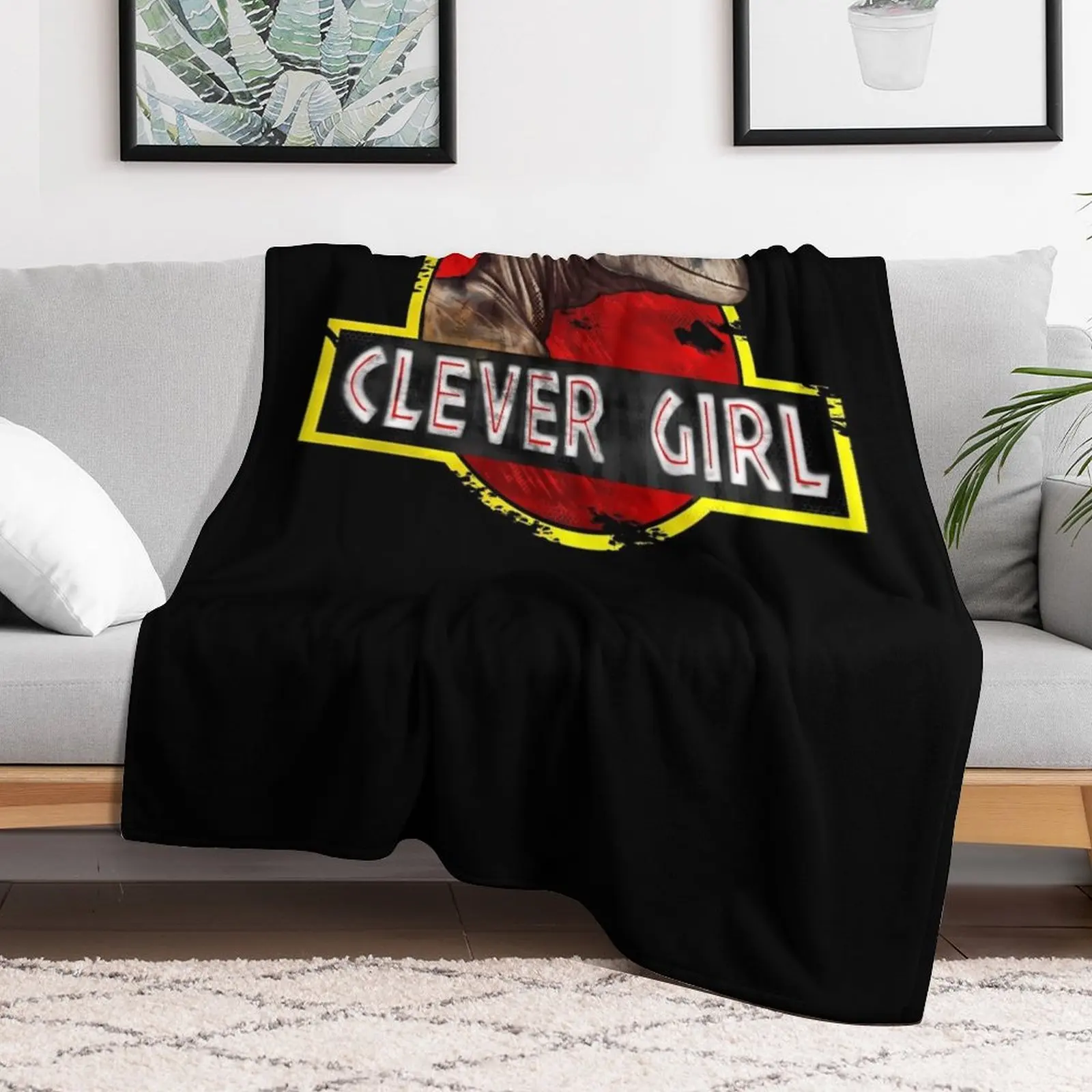 Clever Girl Throw Blanket Flannel Fabric Summer Thermals For Travel Loose Blankets