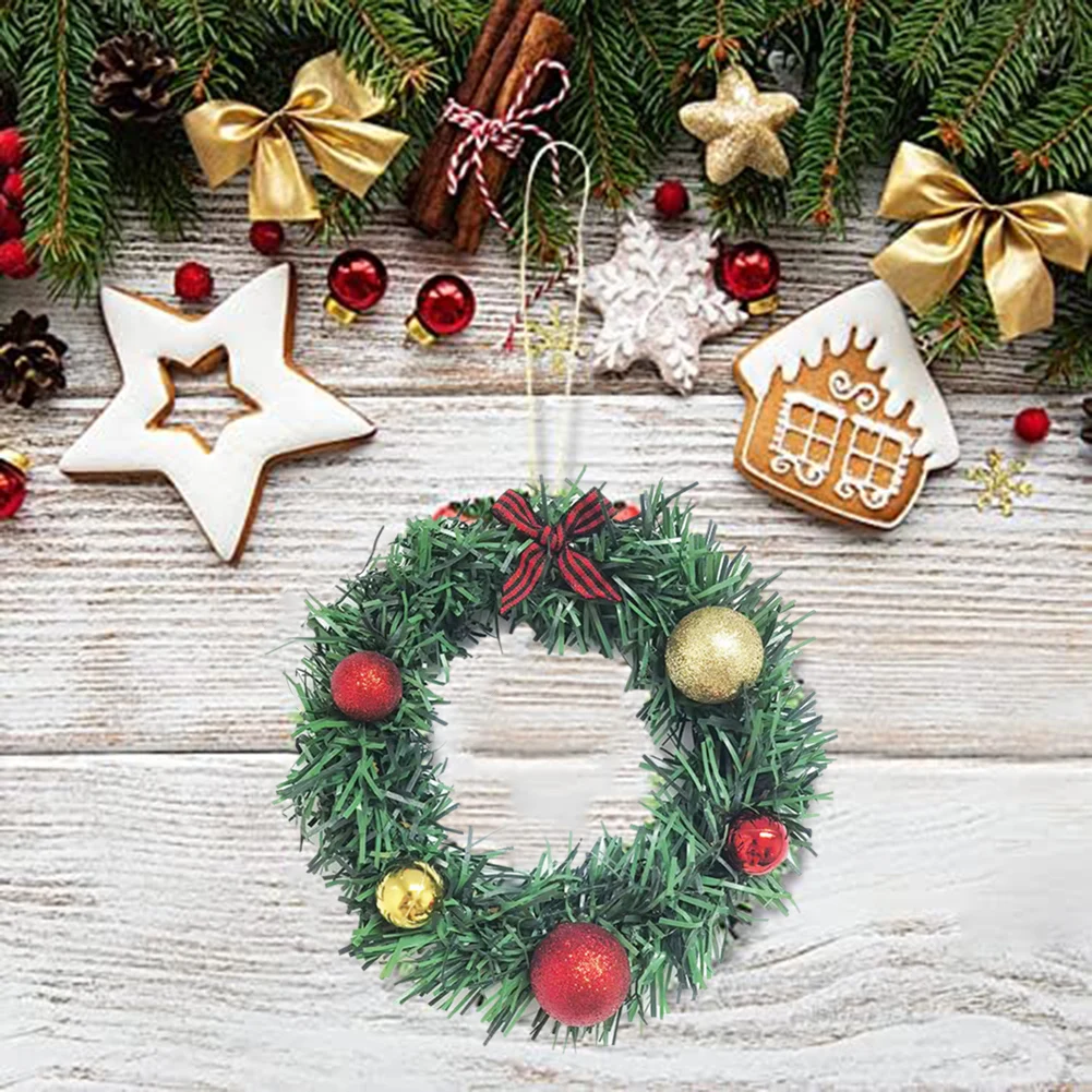 Christmas Celebration Christmas Ball Wreath Charming Seasonal Decor Easy Installation Wreath For Holiday Celebration