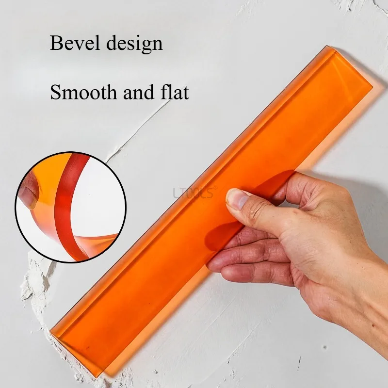 

Polyurethane Scraper 30/50cm Freely Bent Professional PU Putty Scraper Wall Plastering Leveling Trowel Thickened Durable Tool
