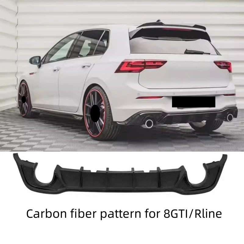 Gloss Black Rear Lip for Volkswagen vw Golf 8 GTI Rline Modified Rear Spoiler Body Kit Car Accessories