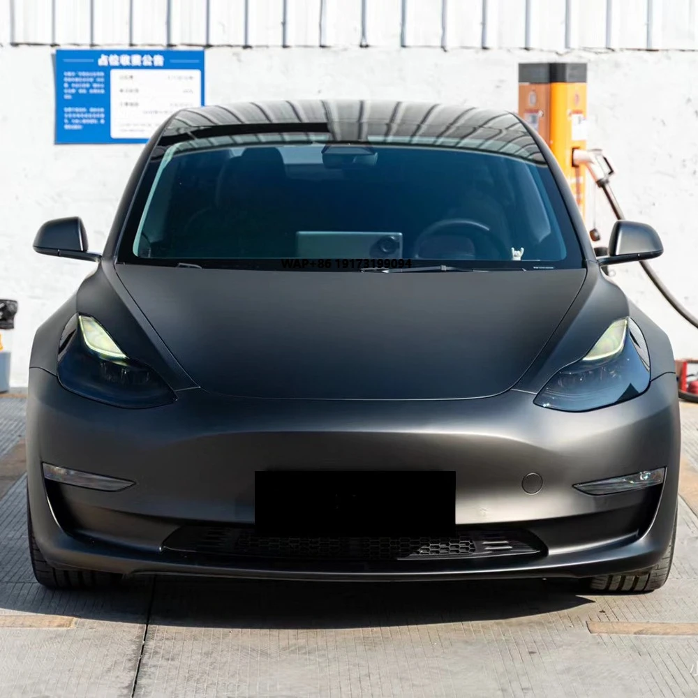 WRAPMASTER 1.52*15m TPU Matte Black Color Changing Body Paint Protection Film No Yellowing PPF Vehicle Wrapping Film