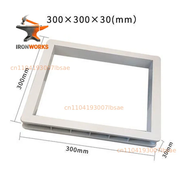 30 * 30 * 3Cm  Plastic Insulation Mortar Trial Mold Detachable Bottomless Test Block Mold Mortar Insulation