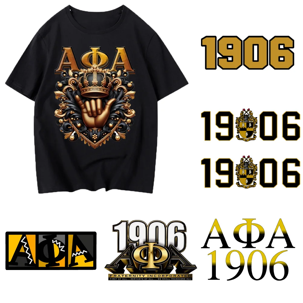 Sorority Alpha Phi ALpha Heat Transfer Sticker Personalized Heat Transfer Vinyl for DIY Clothing Team Uniform T-Shirt Pillow Ca