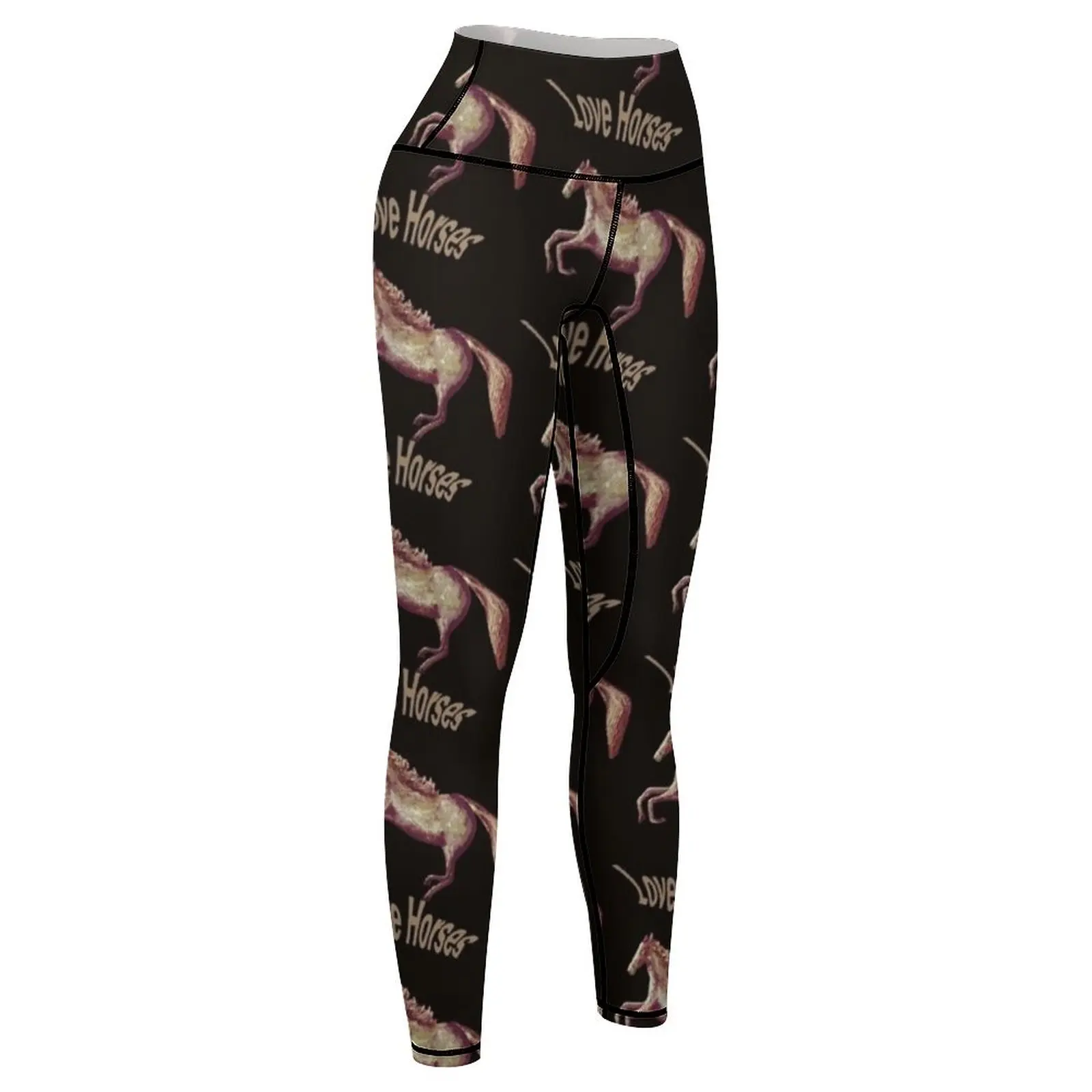 Love horses 1 Leggings Sports female for girls trousers Womens Leggings