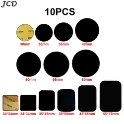 JCD 10pcs Metal Plate Magnet Mobile Stand Universal Replacement With Adhesive For Xiaomi Magnetic Car Mount Phone Holder