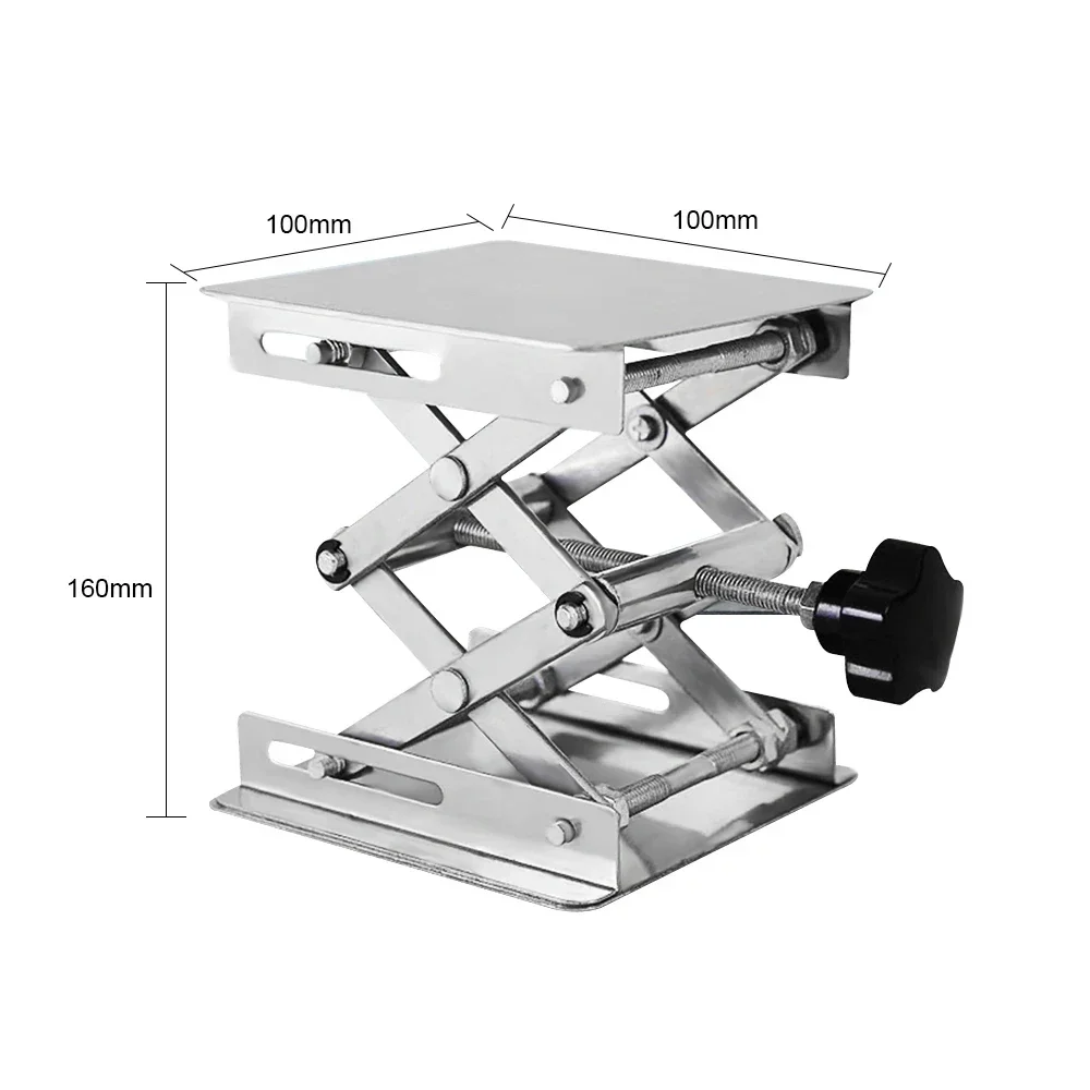 Lift Table 4\'x4\' Lab Plate Jack Scissor Stand Platform Router Workbench Table Woodworking Lift Laboratory Carpentry Tools NEW