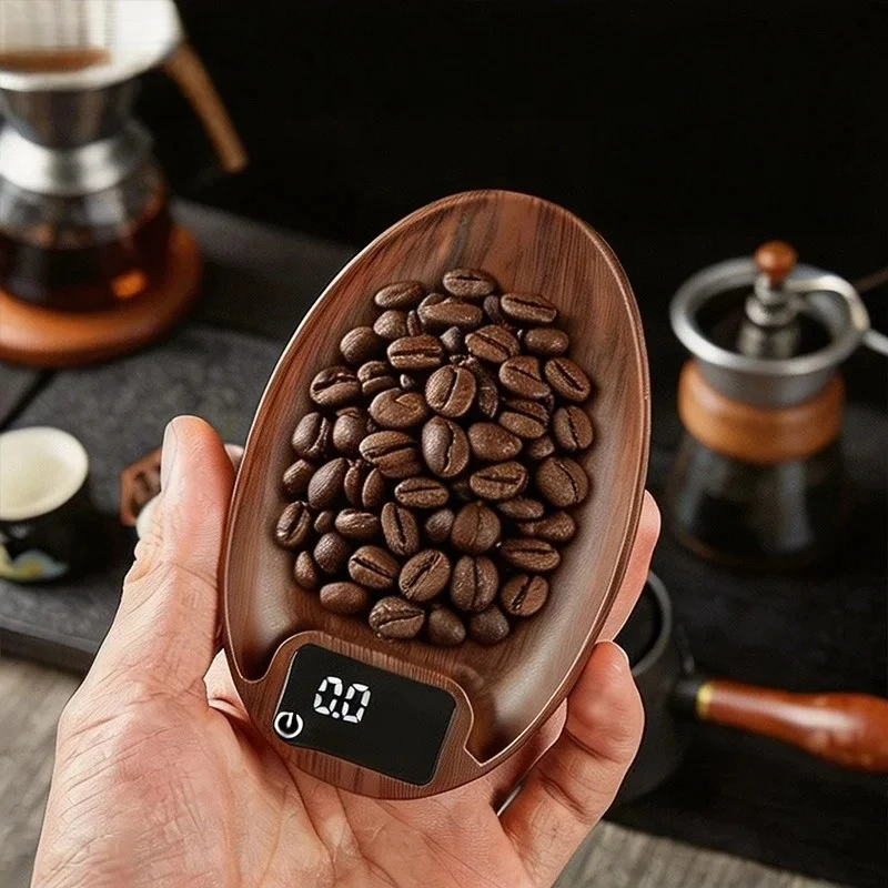 NestWare Digital Coffee Scale 0.1g Precision Espresso Brewing Weighing Scale with Bean Plate Portable for Kitchen Cafe Daily Use