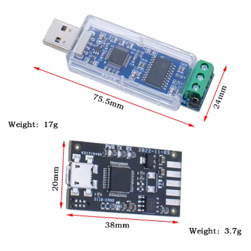 CANable USB to CAN Canbus Debugger Analyzer Adapter CAN Isolated/non Isolated Version CANdleLight CANABLE PRO