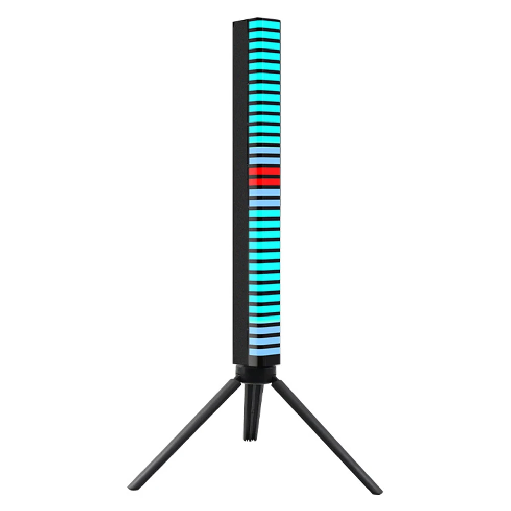Tira de luces LED RGB, Control de sonido, luz de ritmo, 32 LED, barra de luz activada por voz, lámpara de ambiente musical RGB