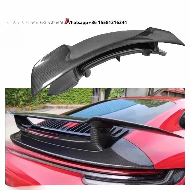 Carbon SD Style Spoiler for  Carrera 911 992 Carbon Fiber Rear Spoiler Wing