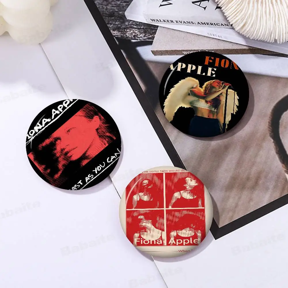 F-Fiona A-Apple Singer New  Brooches Soft Button Pin Funny Silly Gnarpy on A Skateboard Meme Badge Gamer Collection Gifts