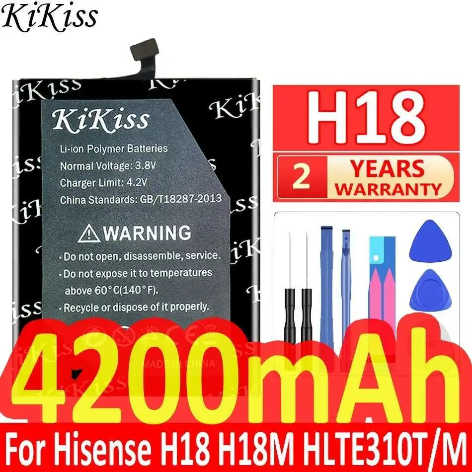 

Mobile Phone Battery Reliable Power Supply 4200Mah For Hisense H18 H18M HLTE310T M HLTE310M Premium Replacement