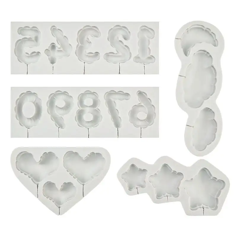 Number Lollipop Silicone Sugarcraft Mold Resin Tools Cupcake Fondant Cake Decorating Tools