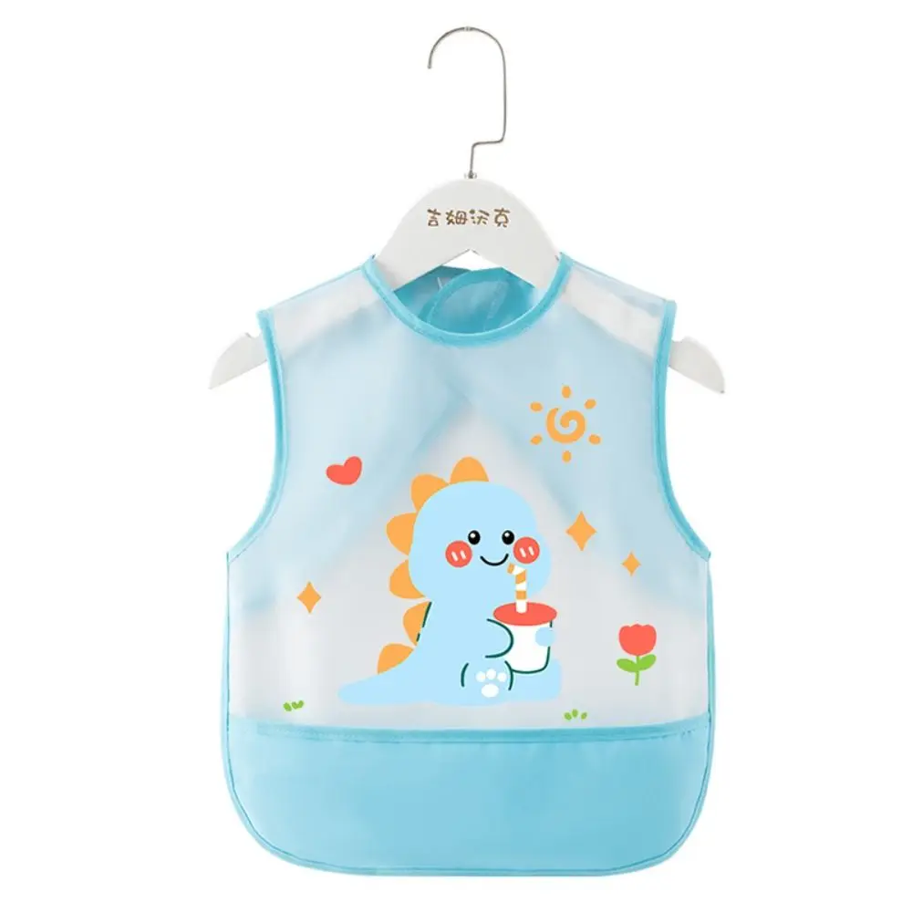 

Cartoon Animal Pattern Baby Feeding Bib Waterproof Anti-dirty Sleeveless Bibs Bear Sleeveless Saliva Towel Burp Apron Summer