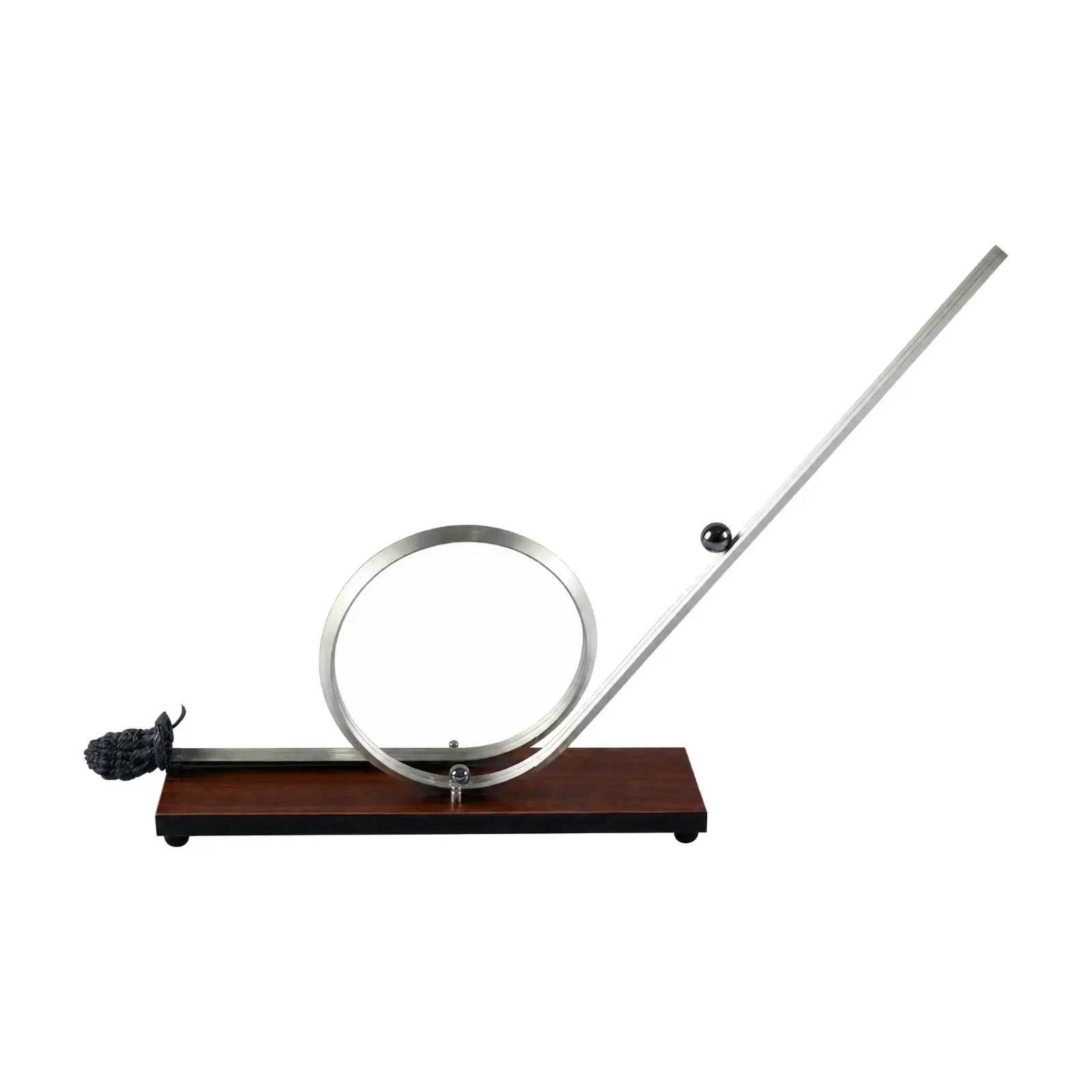 Centrifugal Motion Demonstration Kit Metal Wood Track with Ball Catching Net for STEM Classroom Activities