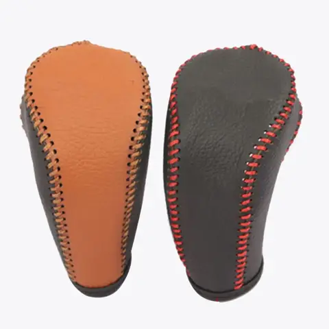 For Hyundai Tucson 2015 2016 2017 2018 AT Gear Shift Knob Cover Gear Shift Collars Leather Interior Protector Accessories