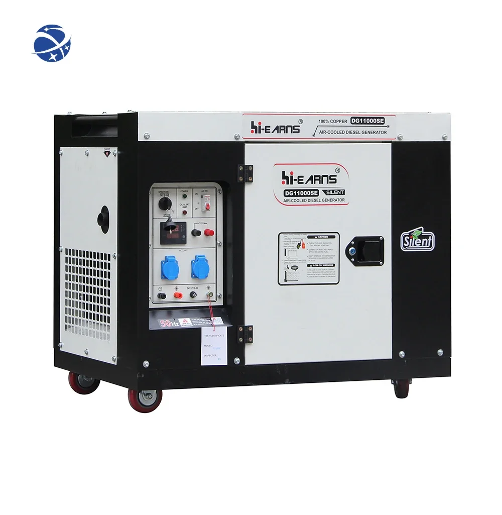 

YUNYI New developed silent diesel generator single cylinder 8kw 50Hz air cooled 10 kva generator