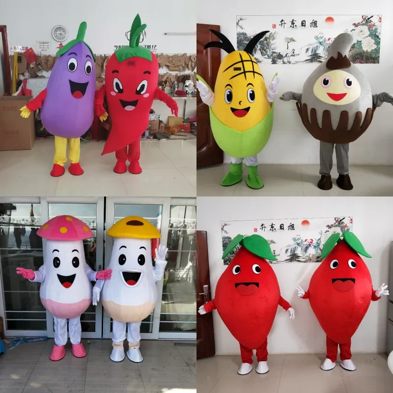 2024 Mascot Cartoon Doll Costume Carrot Performance Funny Walking Doll Clothes Suit Adult Men Women Doll Clothing