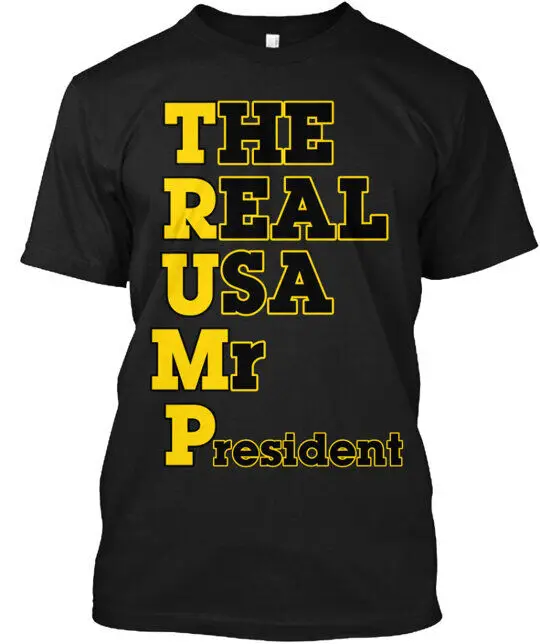 The Real Usa Mr President T-Shirt Made in the USA Anime Pattern Clothing Cotton Short Sleeve