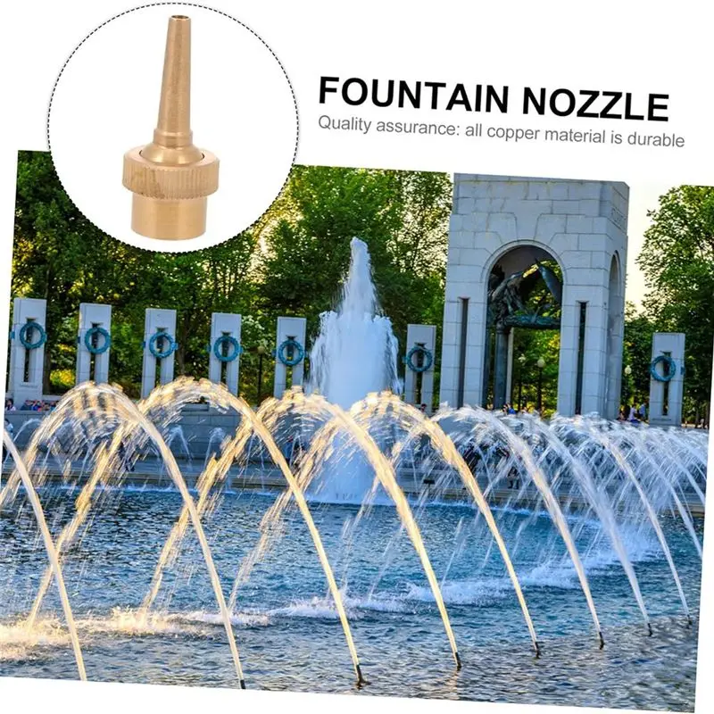 A84E-8 PCS 1/2 Inch Brass DN15 Fountain Nozzle Water Fountain Spraying Adjustable Direction Jet Fountain Heads