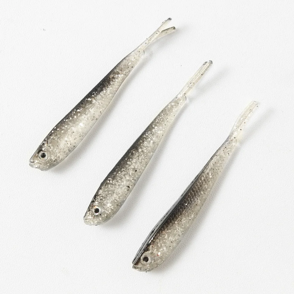 Weicher Köder Shad Schwanz 75mm Mit Oder Ohne Haken Fisch Künstliche Silikon Weiche Fisch Gabel Schwanz Wels Köder für Angelgerät – Detail 11