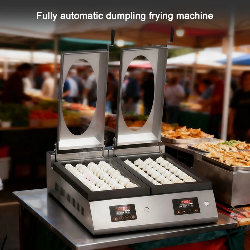 Automatic Dumpling Maker Machine Commercial Multi Function Pancake Griddle Stainless Steel With Timer Temperature Control