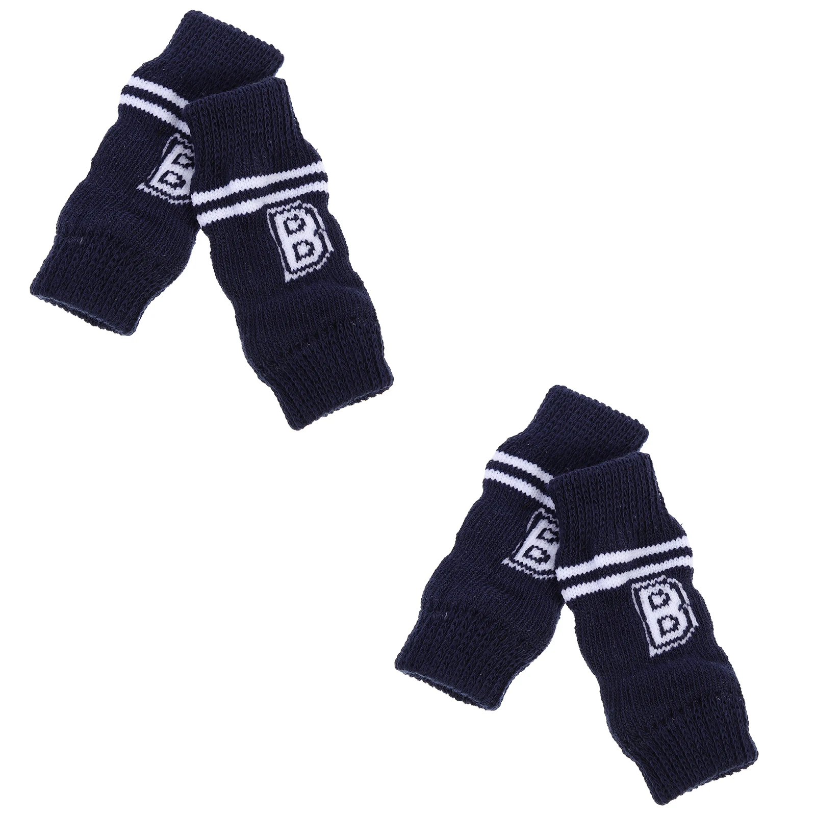 

4pcs Pet Socks Dog Leg Covers Warm Leggings For Puppies Non-Slip Keep Warm Adorable Pattern Fine Craftsmanship Anti-Slip Design