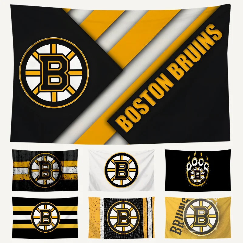 1PC B-Boston B-Bruins Flag Workshop Flags Room Decor Flag Outdoor Decorations Flags For Rooms Four Hole Flag