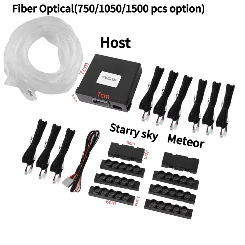 2025 upgrade symphony car star top fiber optic star ceiling decoration shooting starlight 12v lighting small module