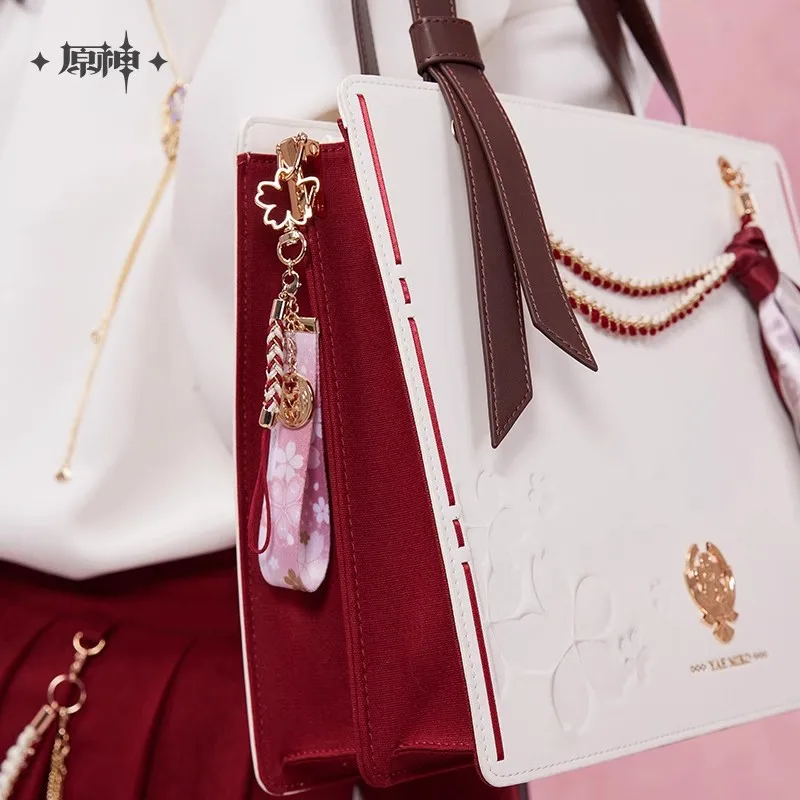 [Genuine]Yae Miko Bookmarks Genshin Impact Yae Miko Fashion Metal Bookmark keychain Collection Creative Stationery Birthday Gift