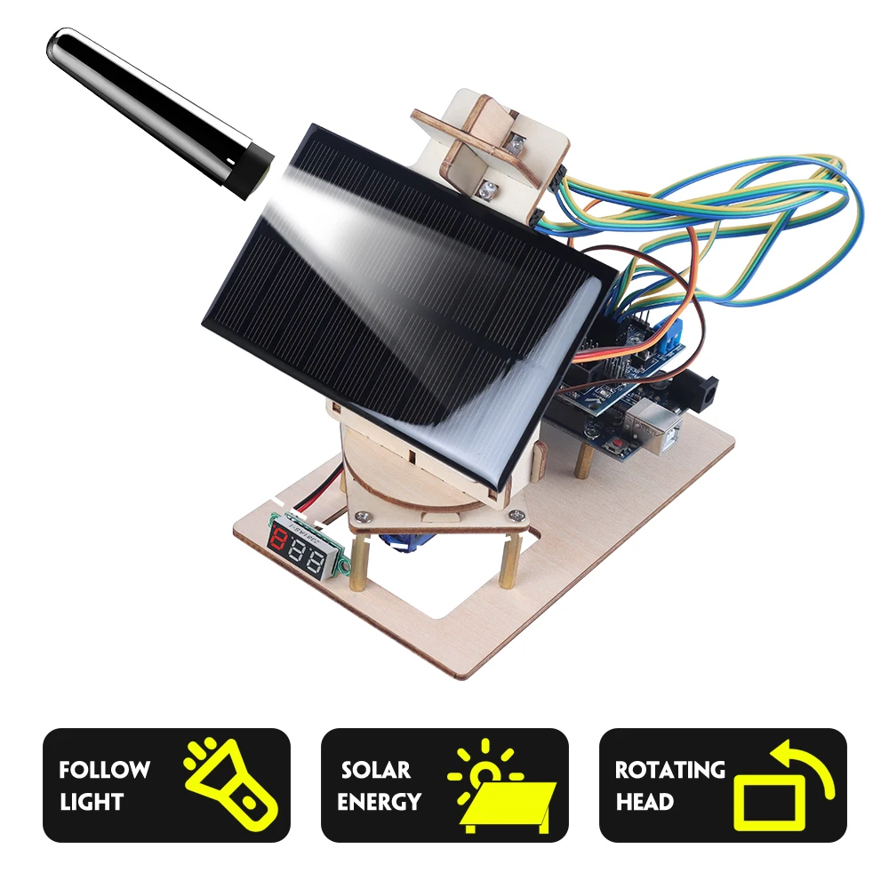 Automation Solar Tracker System Kit for Arduino Programming Project Home DIY Science Electronic Kit for Kids & Teens Girls & Boy